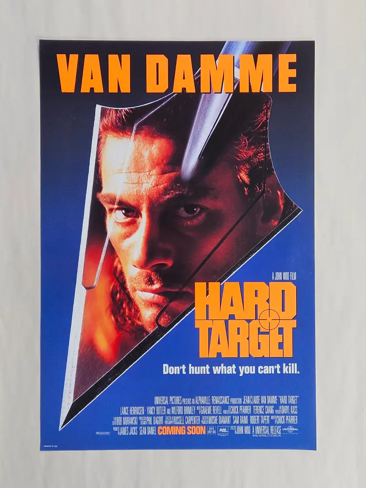 Lot of 40 Hard Target Jean Claude Van Damme 1993 Movie Posters 17x11 Promo 90s Action Collectibles