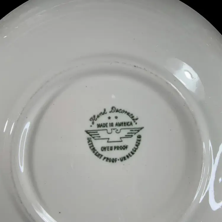 024. Set Of 2 Marcrest 9” x 2” Swiss Alpine Ceramic Serving Bowls