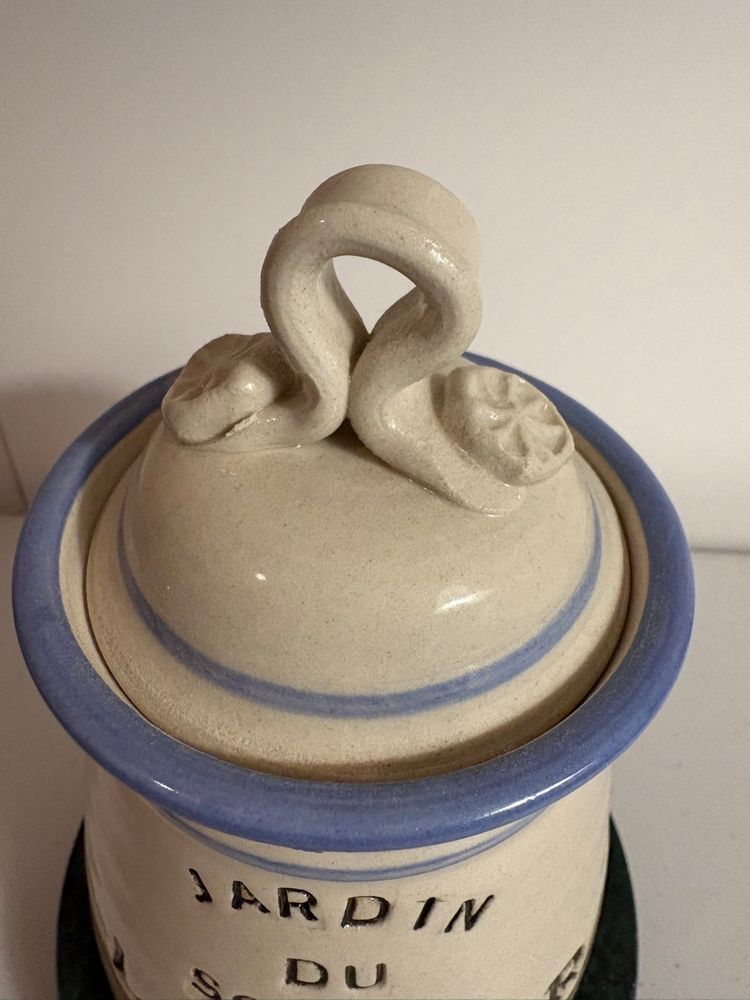 Jardin Du Soleil Lavender Ceramic Lidded Pot