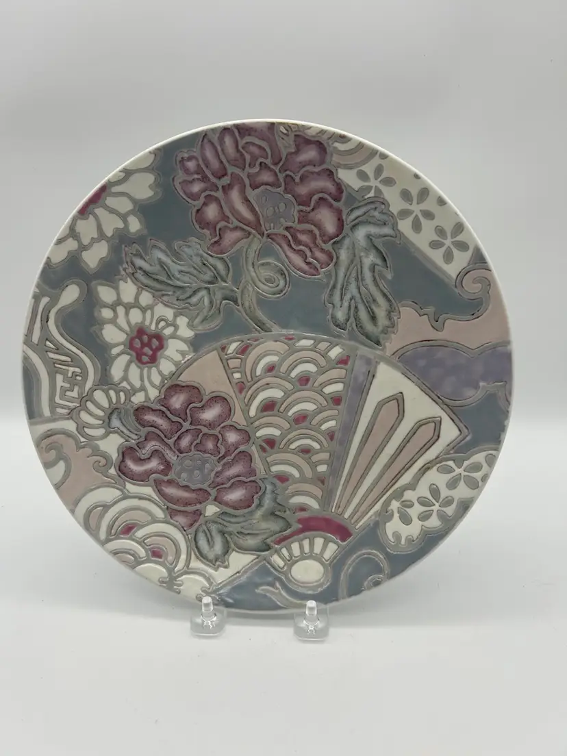 Terri Roese Toyo Plate - Fans - Seafoam - VTG