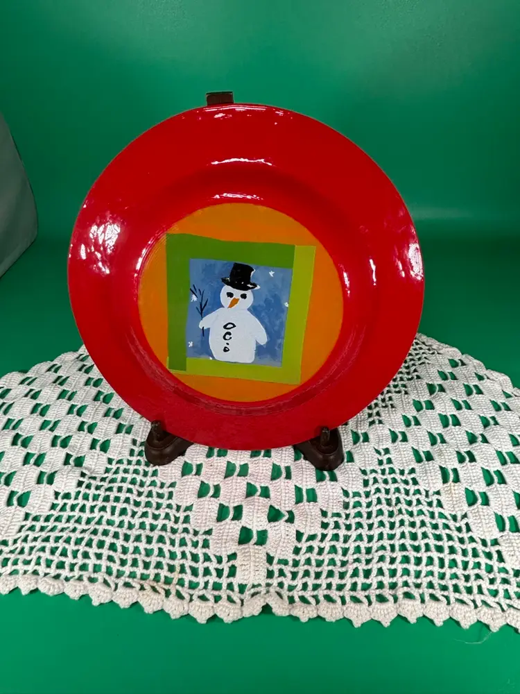 Snowman Plate