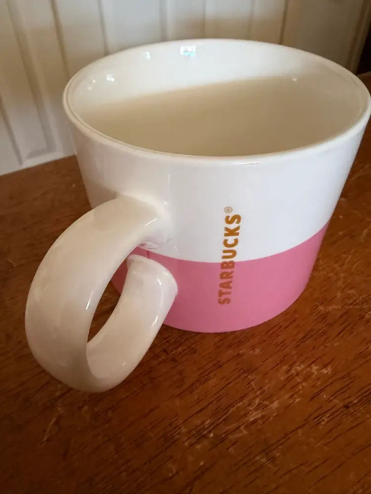 Pink Heart Starbucks Mug