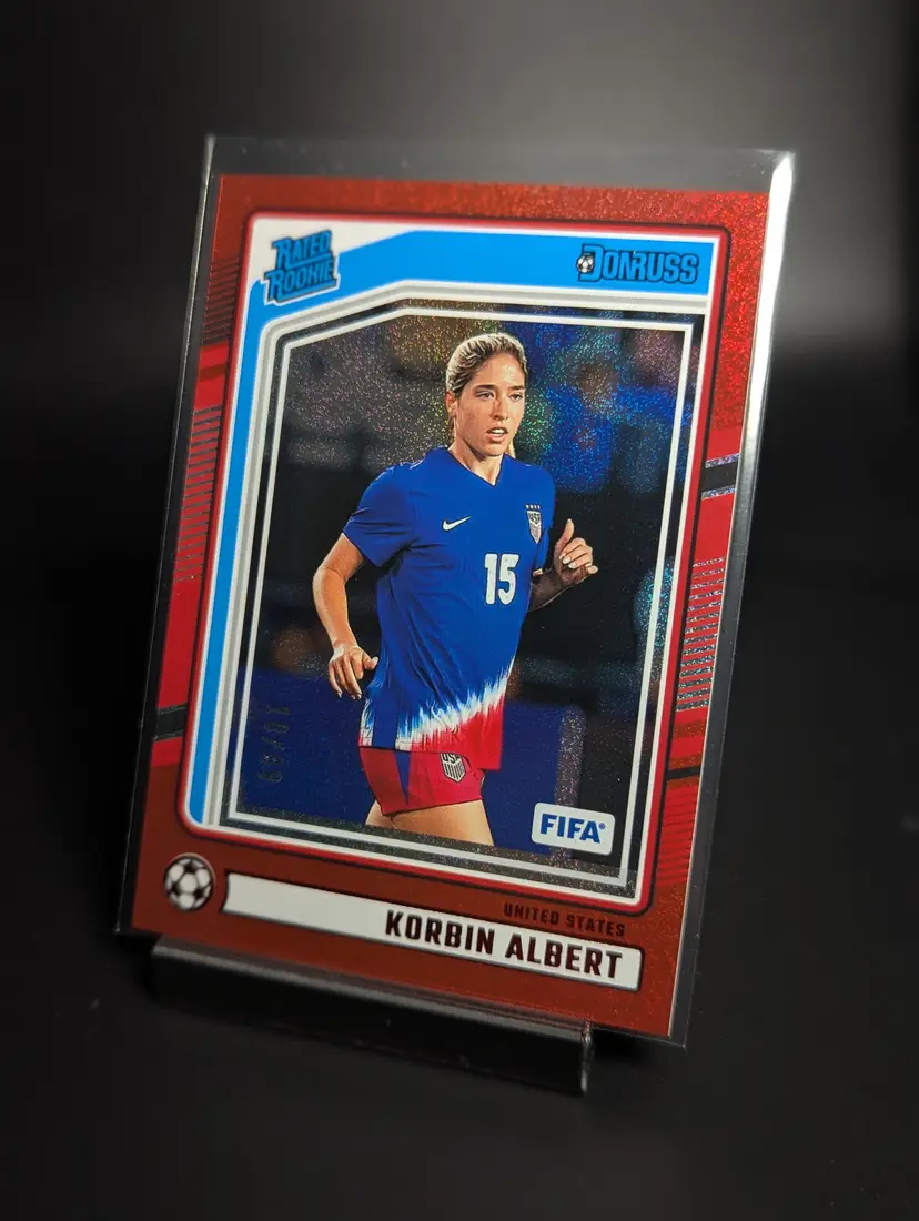 2024-25 Donruss FIFA Korbin Albert Red Shimmer /99 United States USWNT