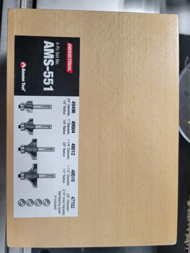 Amana Tool 4pc Roundover Set AMS-551