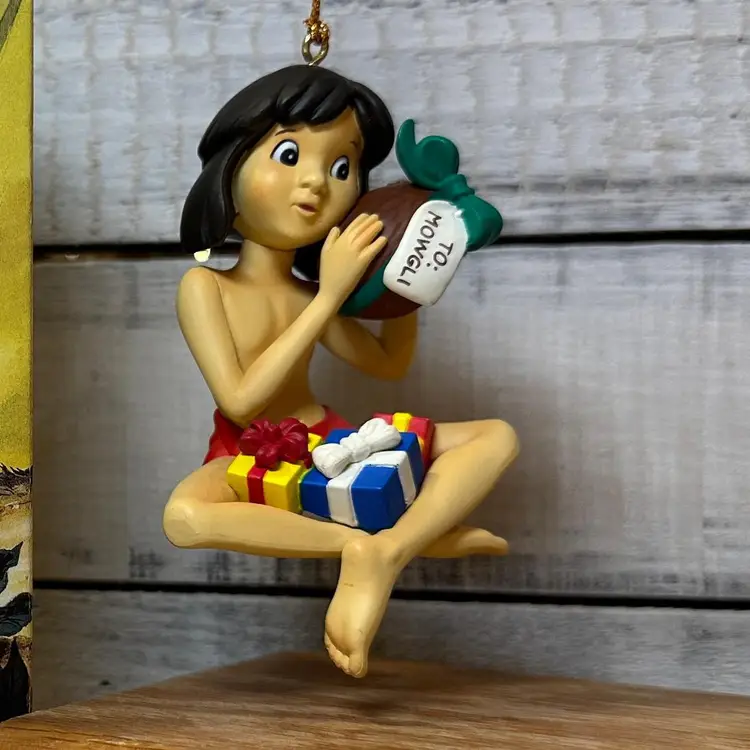 #17 1st Issue 1996 Grolier Disney The Jungle Book MOWGLI  Christmas Ornament