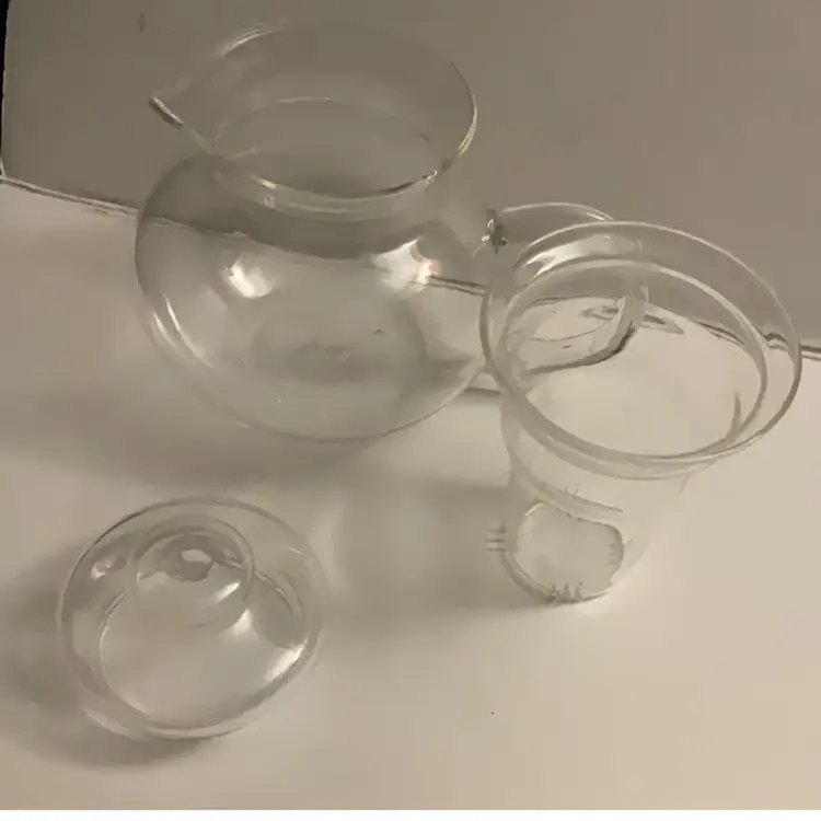 Clear Sluming Glass Teapot