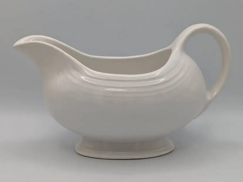 Homer Laughlin Fiestaware Gravy Boat in White