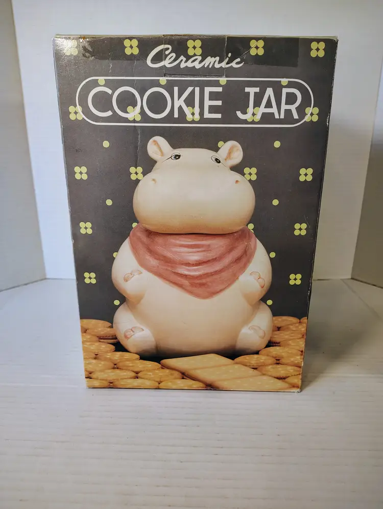 Vintage Hippo Cookie Jar
