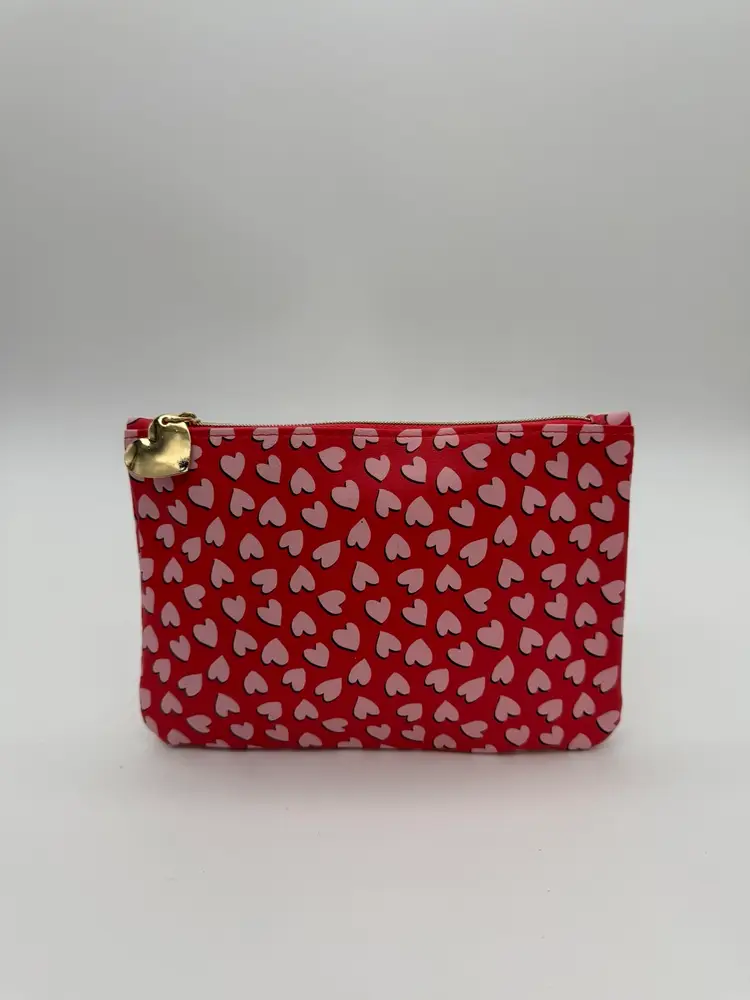 IPSY Valentines February 2022 Glam Bag Collection Red Pink Hearts With Charm