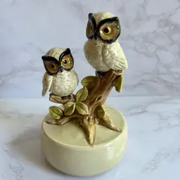 Vintage Otagiri 1979 Musical Ceramic Owls