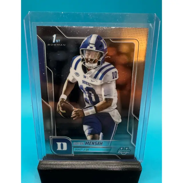 Darian Mensah 1st Bowman Chrome U Miami Hurricanes