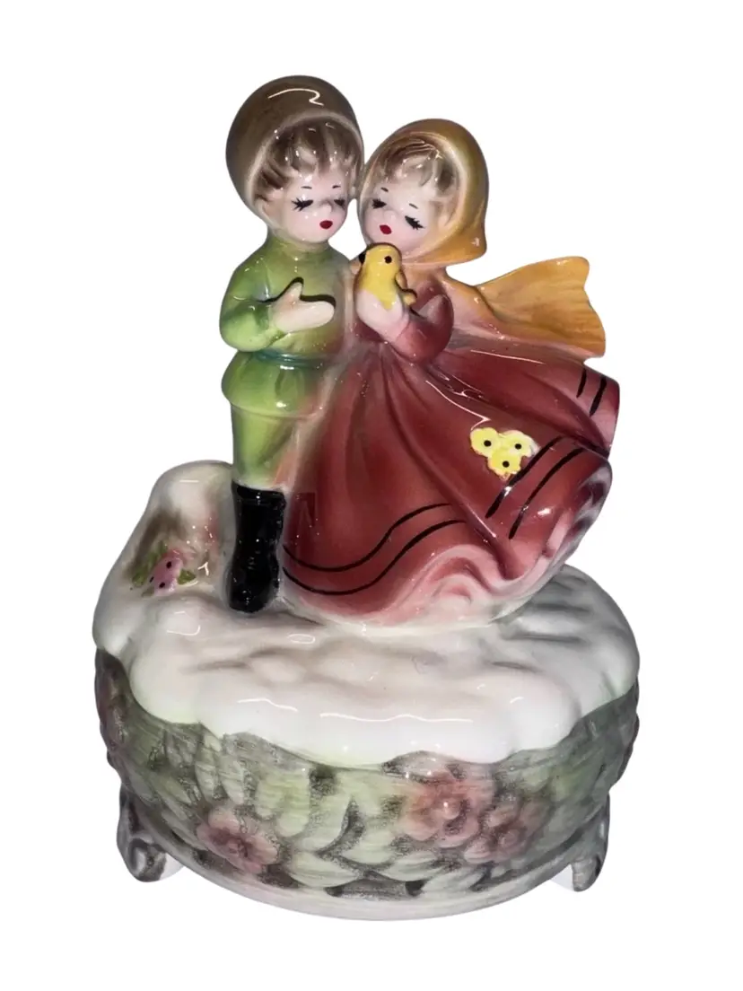 Josef Originals Plays Lara’s Theme From Love Story Couple Figurine Music Box