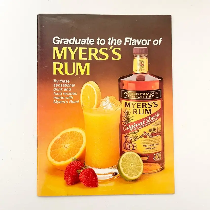 Myers's Rum Drink Recipe Book Vintage