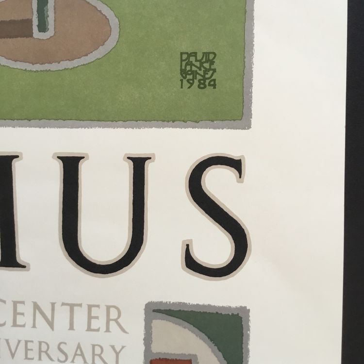 David Lance Goines Domus The Carpet Center Lithograph Poster Print 1984 18 x 24