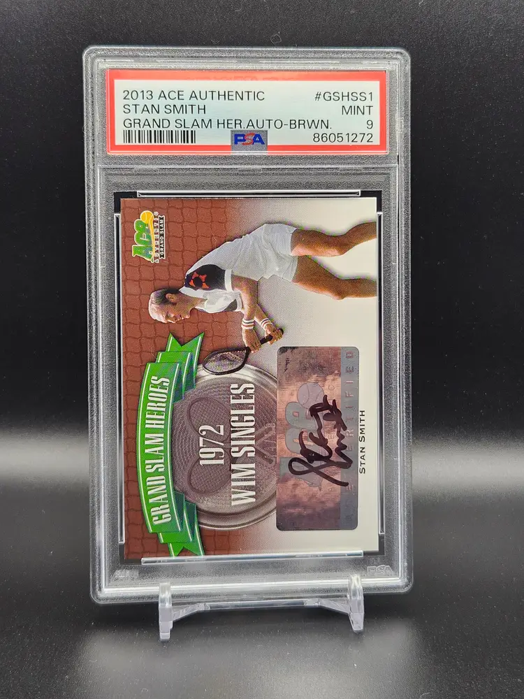 2013 Ace Authentic Grand Slam Heroes Auto Brown #GSHSS1 Stan Smith /50 PSA 9