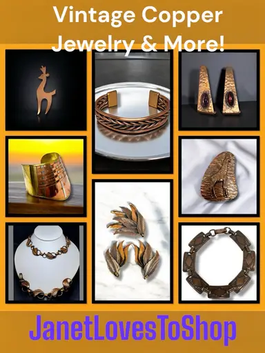 Vintage 50’s,60’s Copper Jewelry & More! Special Guest From Canada 🇨🇦 Tonight 