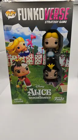 FunkoVerse Alice in Wonderland Strategy Game – Alice & Queen of Hearts (New)