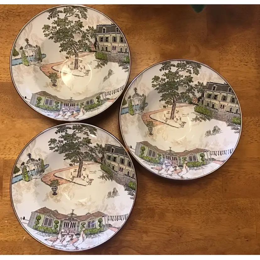 Mackenzie-Childs Metal Cereal Bowls Set Of 3