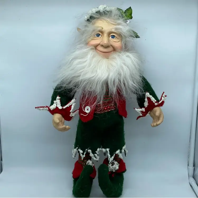 Collectible Mark Roberts "North Pole" elf Mythological figurine USA