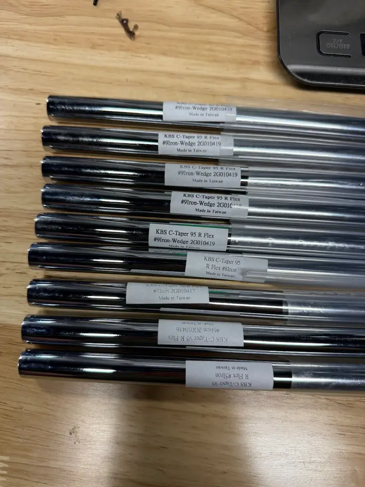 New Complete Set Of KBS Tour C-Taper 95 R 5-PW Shafts 
Plus Additional 3 Wedge Shafts