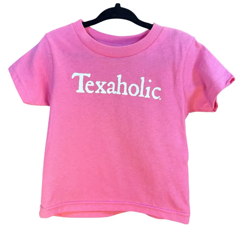 Texaholic TShirt Pink Size 2 Toddler Blue Bell Waylon Willie King George Texas