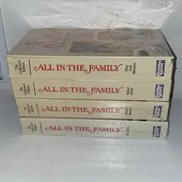 Lot Of Four New Vhs Tapes, All In The Family, The Collectors Edition, See Pictures, And Description