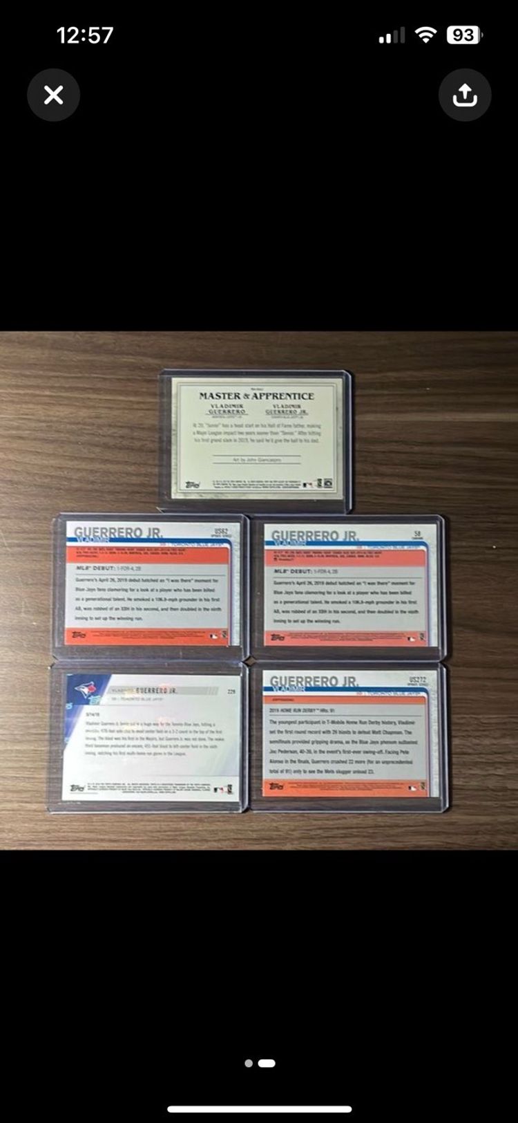 Vlad Guerrero Jr Rookie Lot. Toronto Blue Jays.