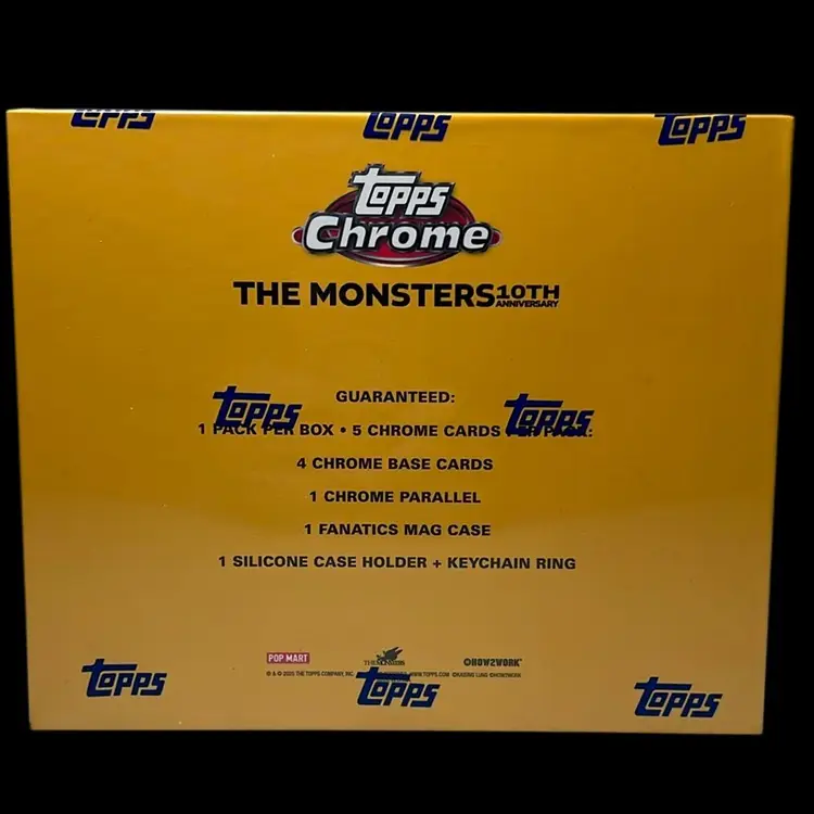 2025 Topps Chrome Labubu The Monsters 10th Anniversary Box