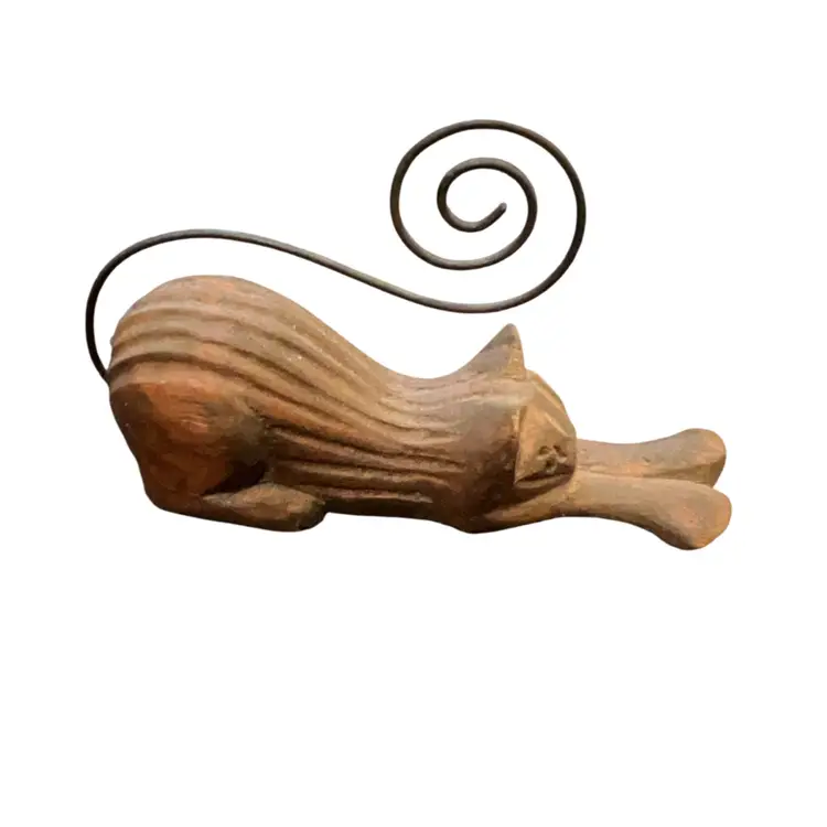 Wood Cat Picture Holder