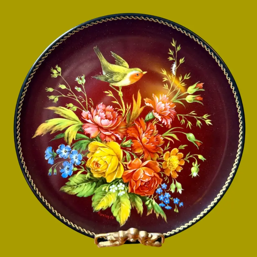 '91 Vintage BYLINY Russian Porcelain Decorative Plate - FANTASIE
