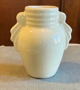 Small Vintage Cream Bud Vase