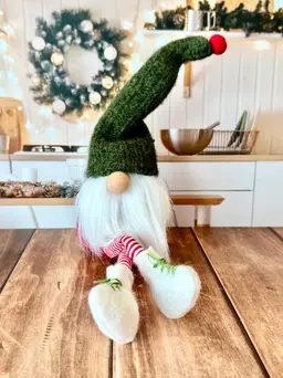 Christmas Gnome Handmade with Recycled Sweaters