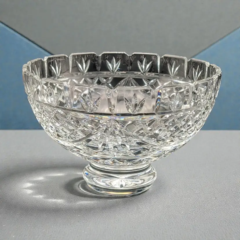 Waterford Society Penrose Pattern Crystal 8" Footed Bowl Ltd. Ed.  1996