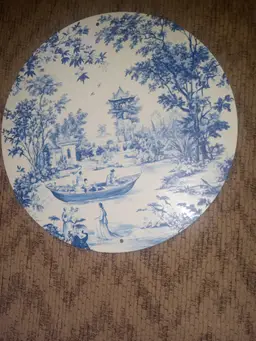 Toille pretty blue wall hanger