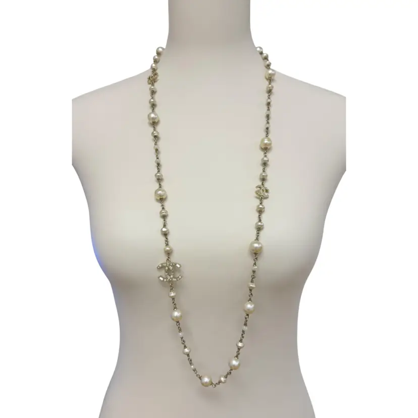 Chanel Crystal Pearl Necklace