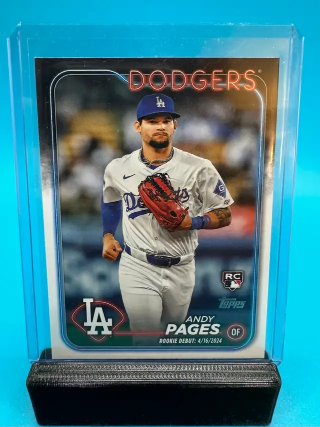 Andy Pages Topps Update Rookie Debut RC Los Angeles Dodgers