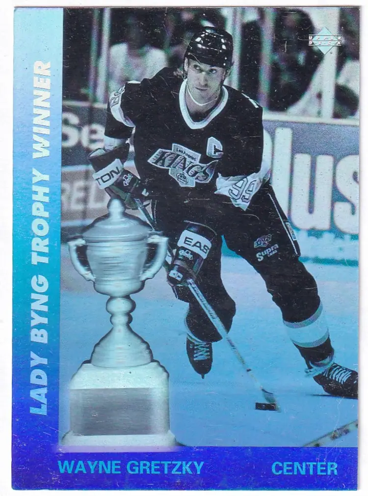 1991-92 Upper Deck Award Winner Holograms #AW6 Wayne Gretzky Los Angeles Kings Hockey Card