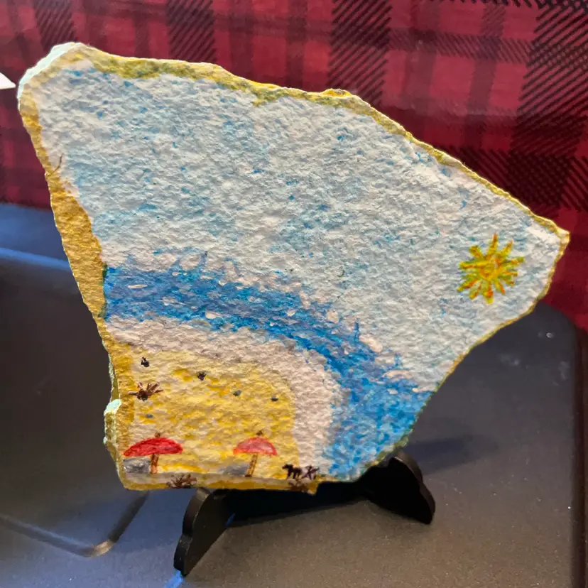 Ocean Scene On Slate