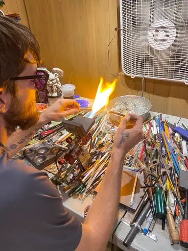 Live torch - glass blowing 