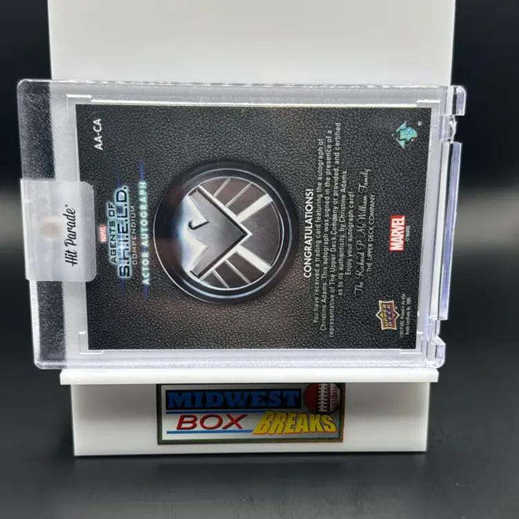 Christine Adams Auto Agents Of S.H.I.E.L.D 2019 Upper Deck Marvel MBBCRD