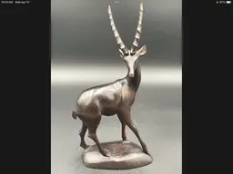 Vintage Carved Ironwood Antelope/Gazelle Sculpture