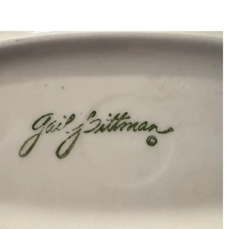 Signed Gail Pittman Hand Painted Platter