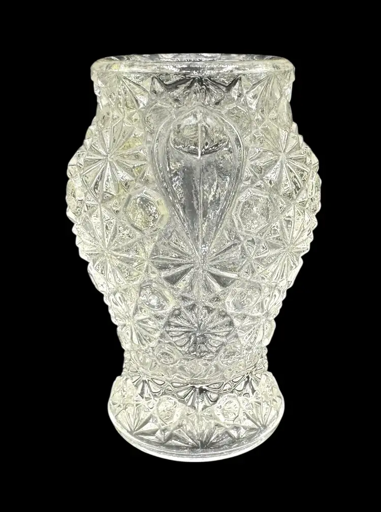 Vintage LE Smith Amphora Urn Style Daisy and Button Toothpick Holder Mini Vase