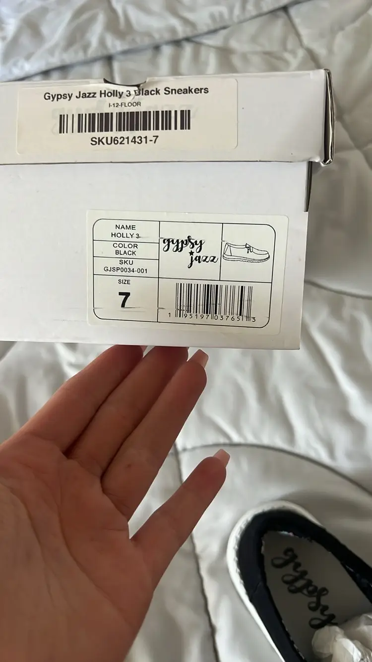 NIB Gypsy Jazz Holly Black Slip On Sneakers