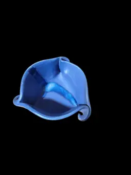 Hilborn pottery bowl 5" w x 2.5" t