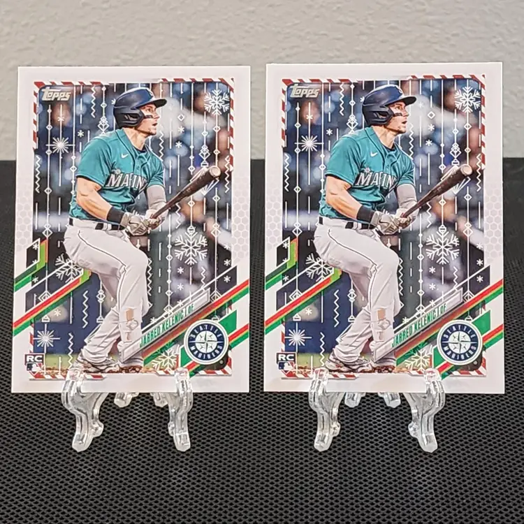 Jarred Kelenic 2021 Topps Holiday RC Lot - Base & Metallic