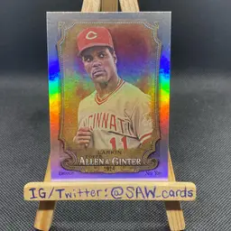 Barry Larkin 2024 Allen & Ginter Hot Box Rainbow Foil Cincinnati Reds