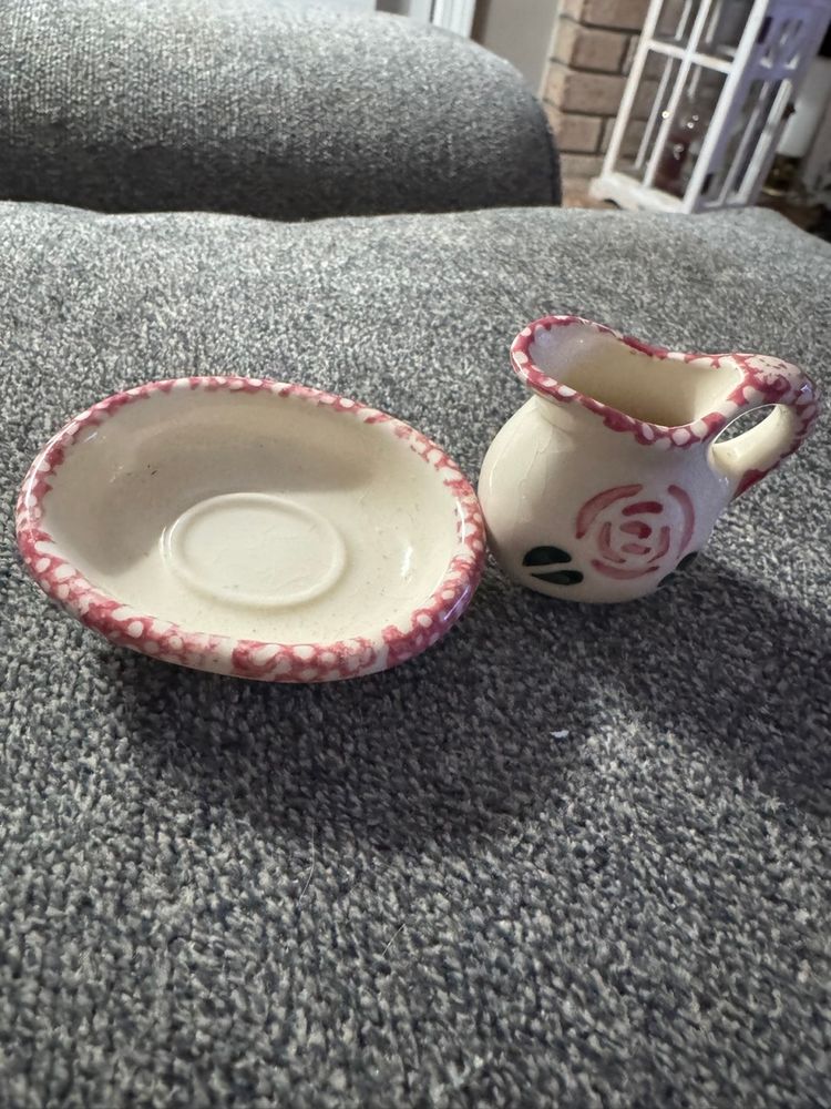 Vintage Tender Treasures Miniature Basin & Pitcher Set 1998