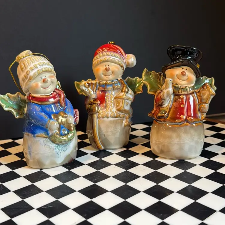 Trio Of Snowmen Bells