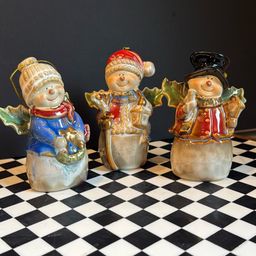 Trio Of Snowmen Bells